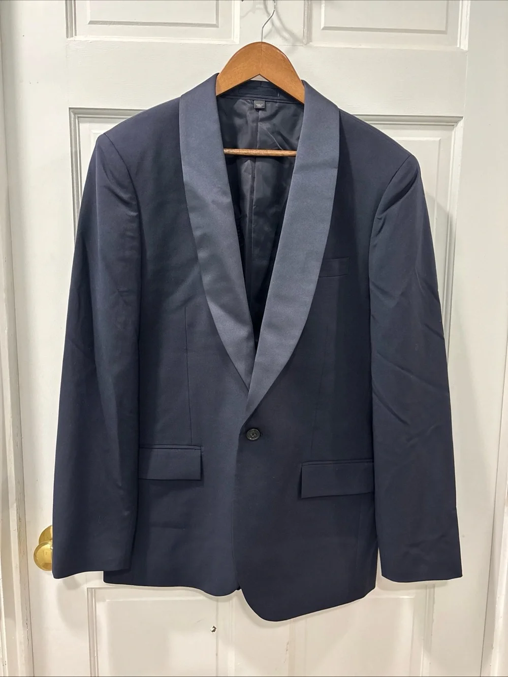 J.Crew Men’s Ludlow Slim Fit Shawl-Collar Tuxedo Jacket Italian Wool 40R Navy